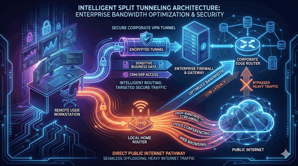 Schemat Split Tunneling