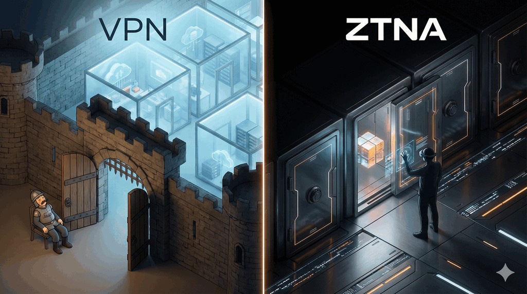 Porównanie VPN vs ZTNA