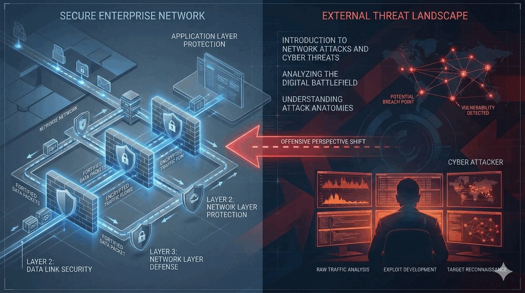 Haker planujący atak