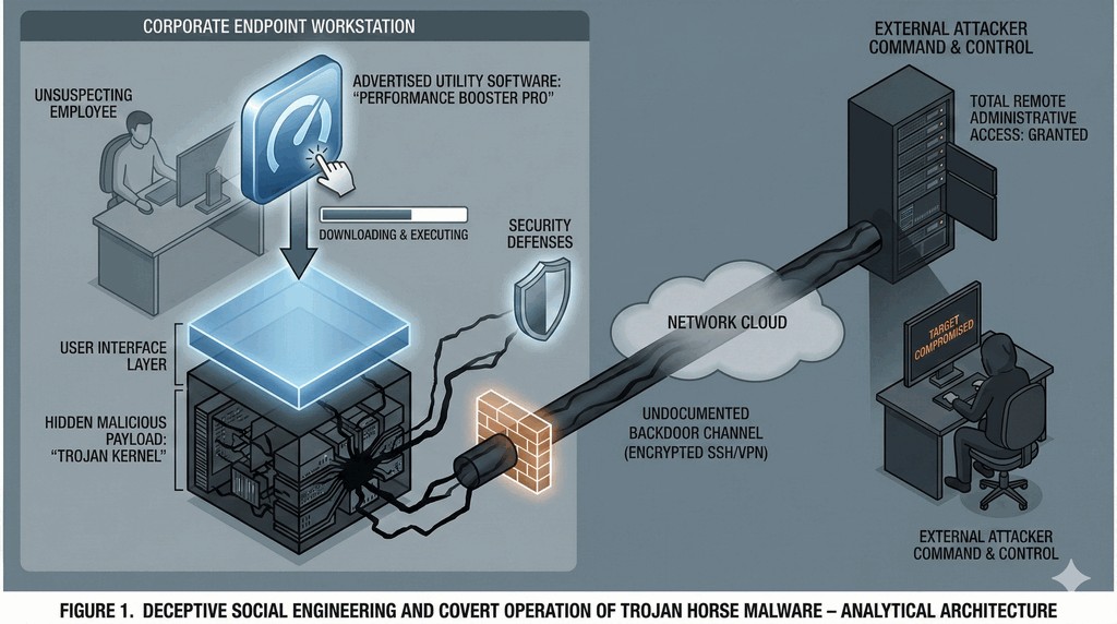 Ilustracja konia trojańskiego
