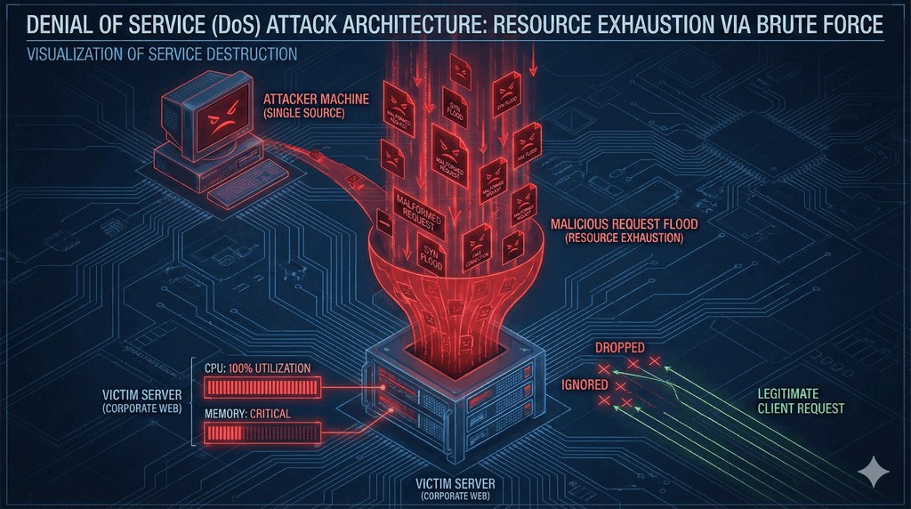 Zasypywanie serwera pakietami